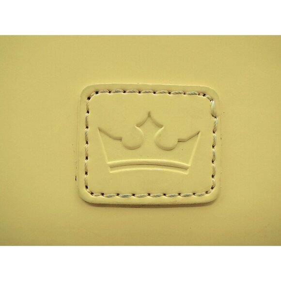 Baekgaard Yellow Banana Patent Faux Leather Wallet Card Slots Tri-fold 8.5x4" - Picture 2 of 11